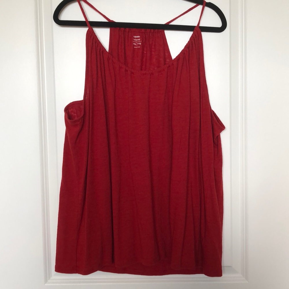 Old Navy Red Scoop Tank